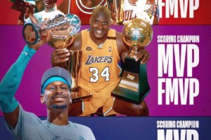单季包MVP+得分王+FMVP？历史仅两人做到，亚历山大会成为第3人？